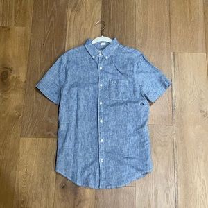 Hollister Short-Sleeve Linen Button-Up Shirt